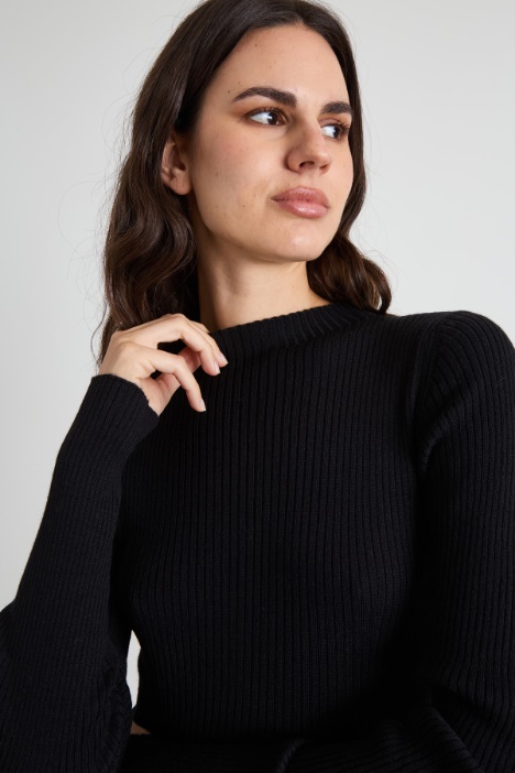 Abito in maglia a coste