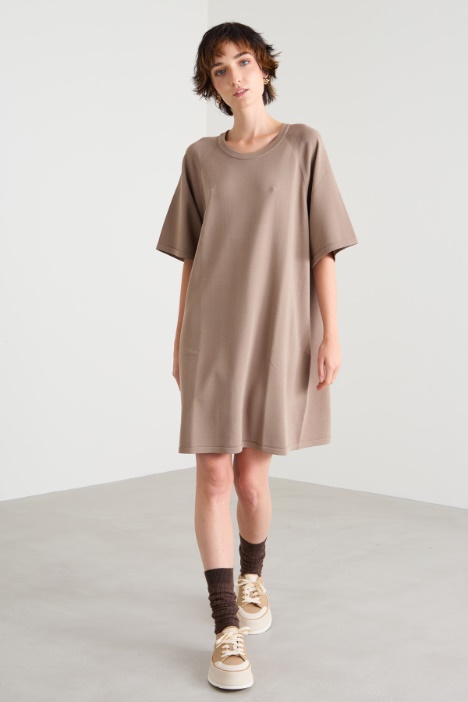 Abito in maglia crépe