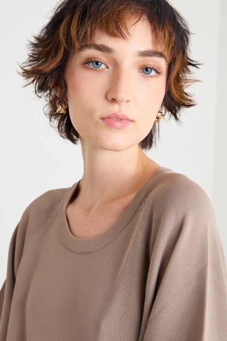 Abito in maglia crépe