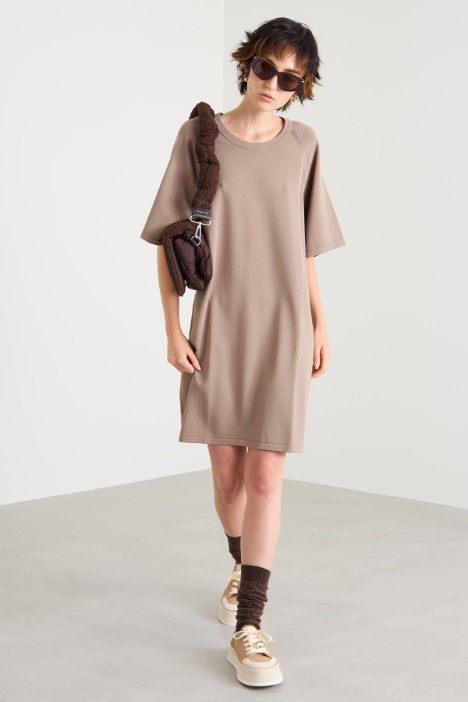 Crepe knit dress Intrend