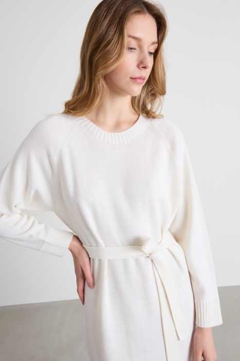 Abito longuette in lana