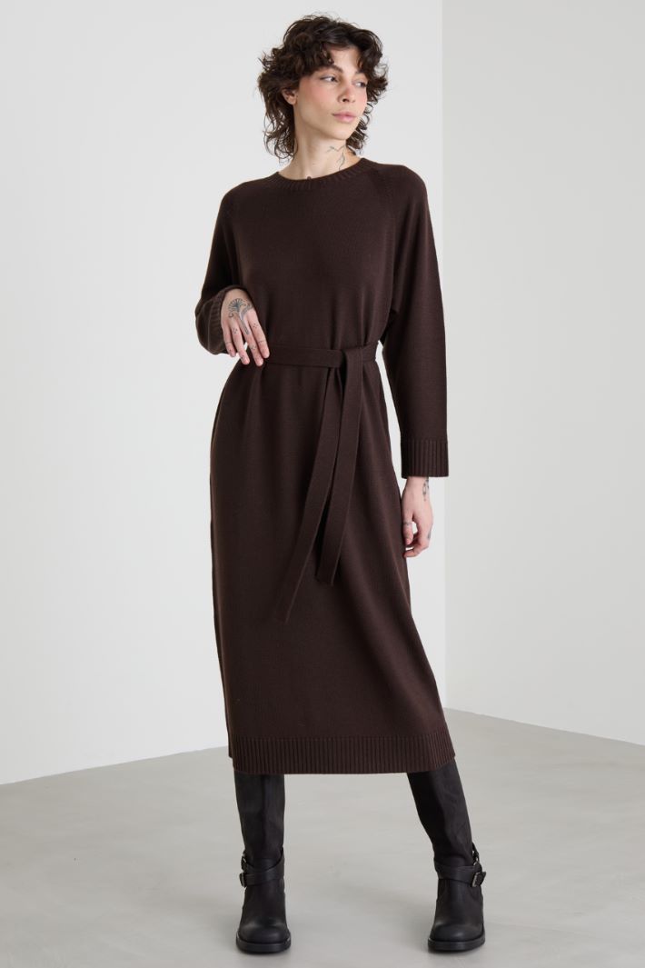Wool midi dress Intrend - 2