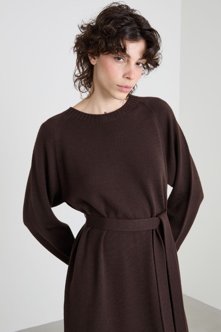 Wool midi dress Intrend - 4