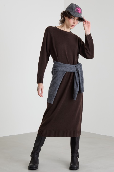Wool midi dress Intrend