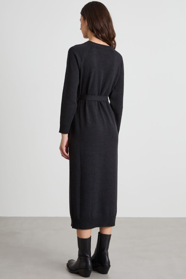 Wool midi dress Intrend - 3