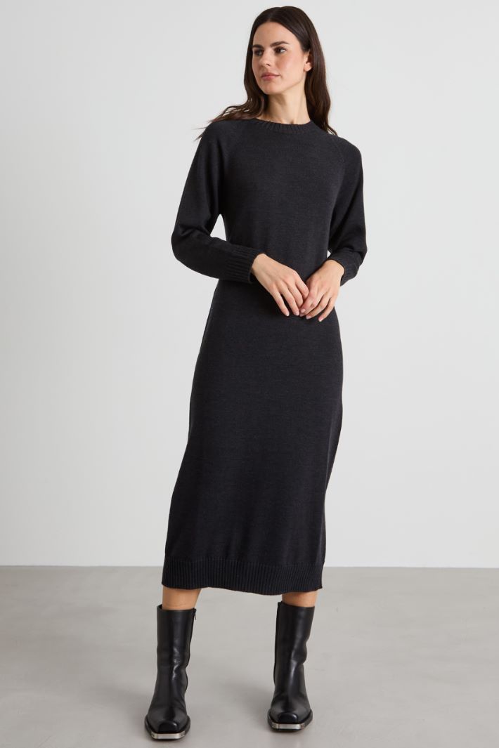 Wool midi dress Intrend - 2