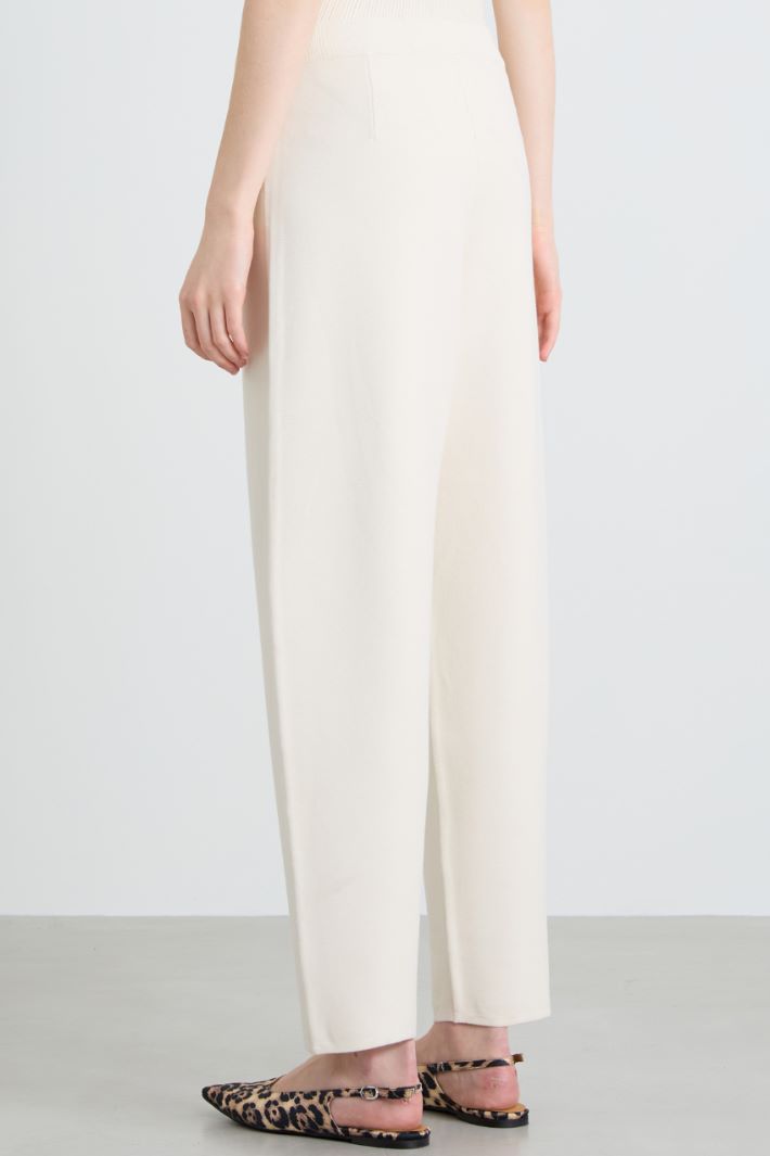 Pantaloni dritti in maglia Intrend - 3