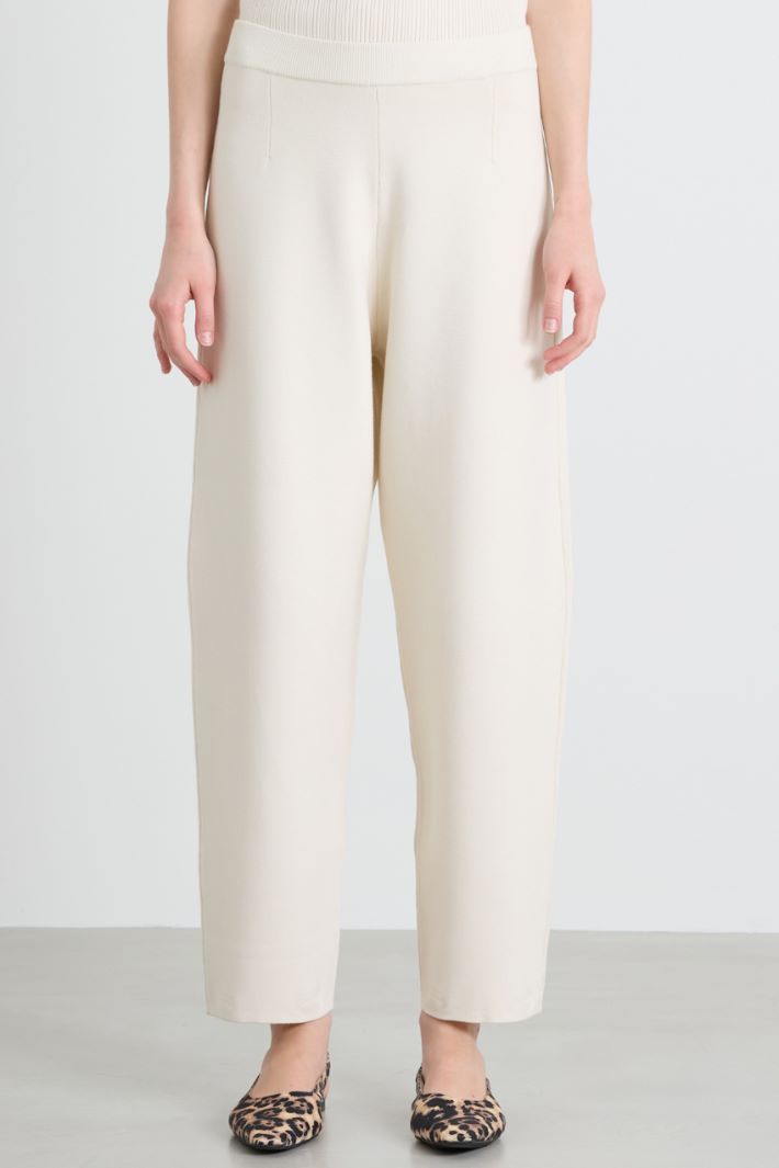 Pantaloni dritti in maglia Intrend - 2