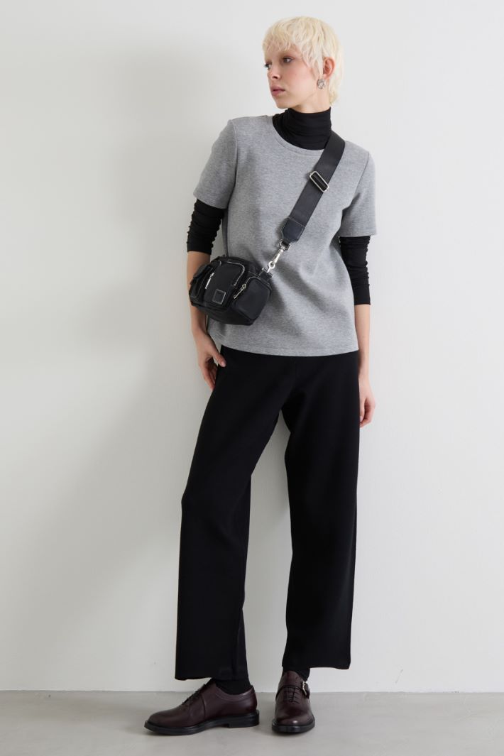Straight knit trousers Intrend