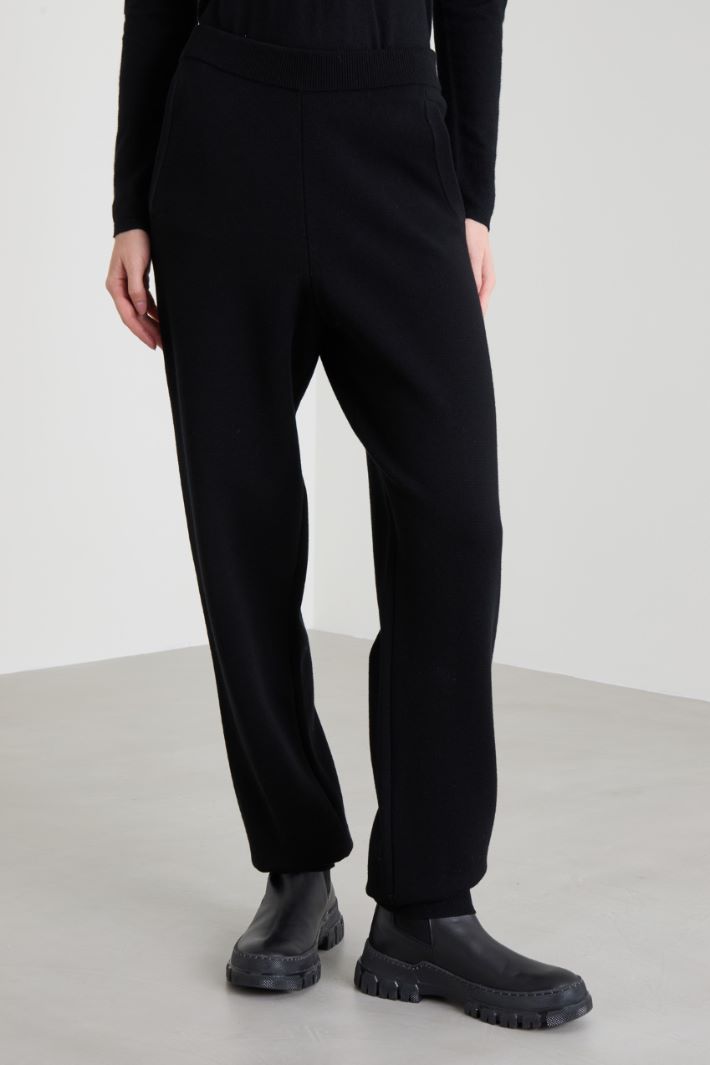 Pantaloni jogger in maglia Intrend - 2