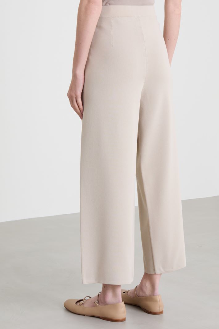 Pantaloni in maglia crépe Intrend - 3