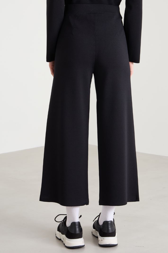 Pantaloni in maglia crépe Intrend - 3