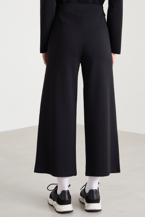 Pantaloni in maglia crépe