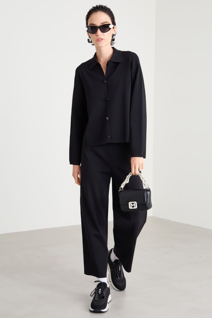 Pantaloni in maglia crépe Intrend
