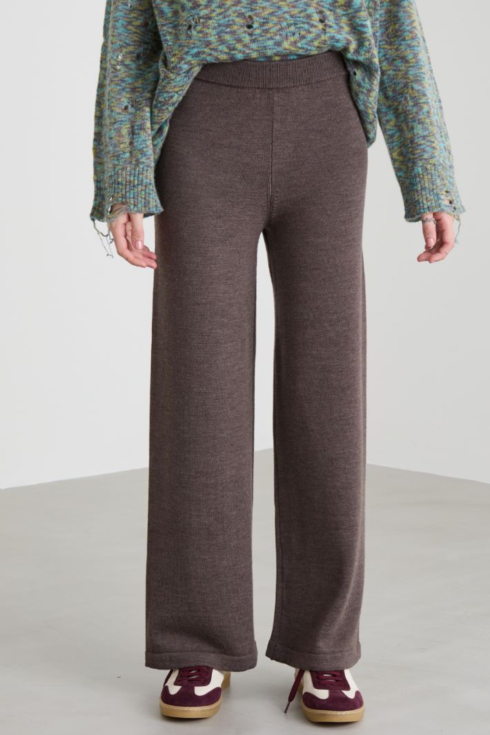 Pantaloni dritti in lana Intrend - 2