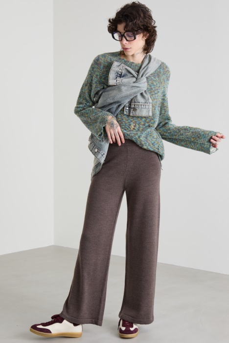 Pantaloni dritti in lana Intrend