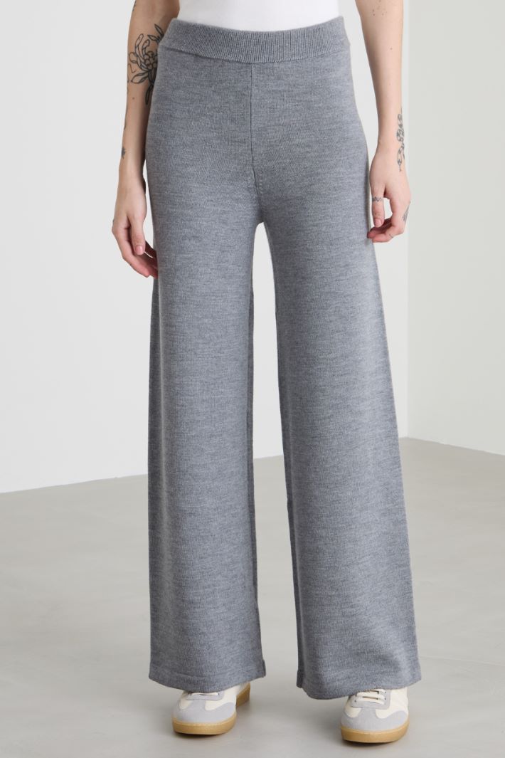 Pantaloni dritti in lana Intrend - 2