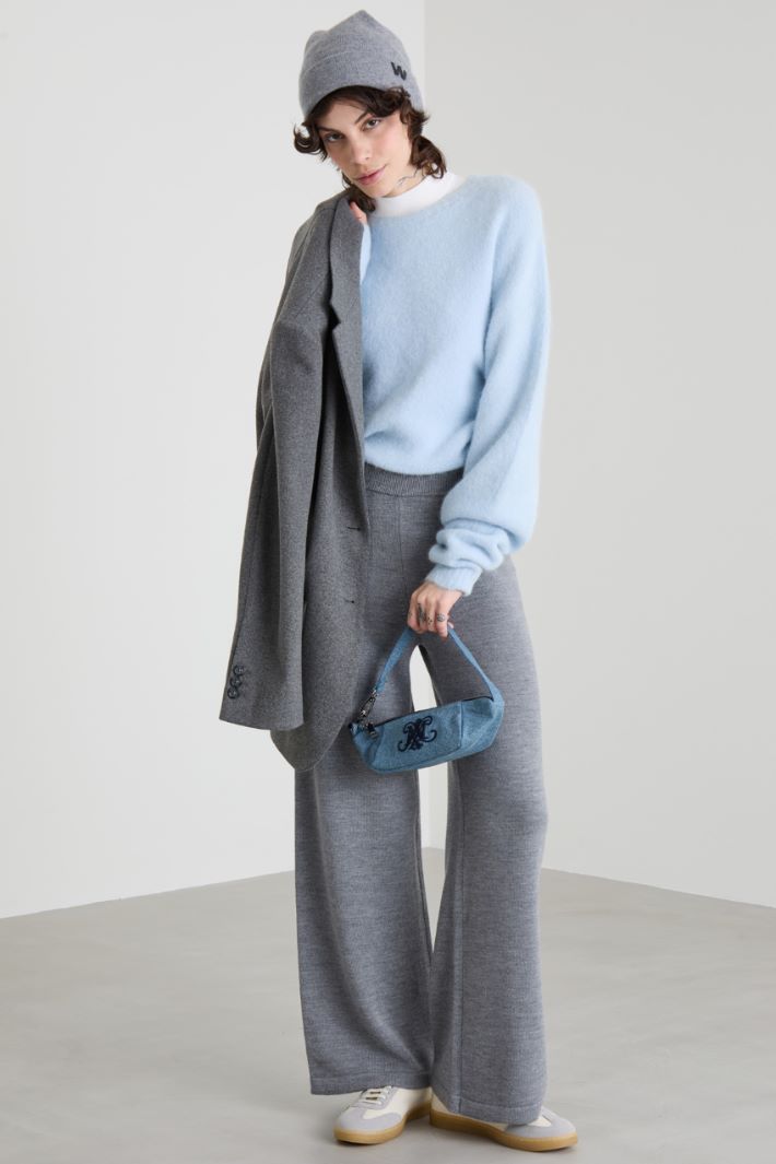 Pantaloni dritti in lana Intrend
