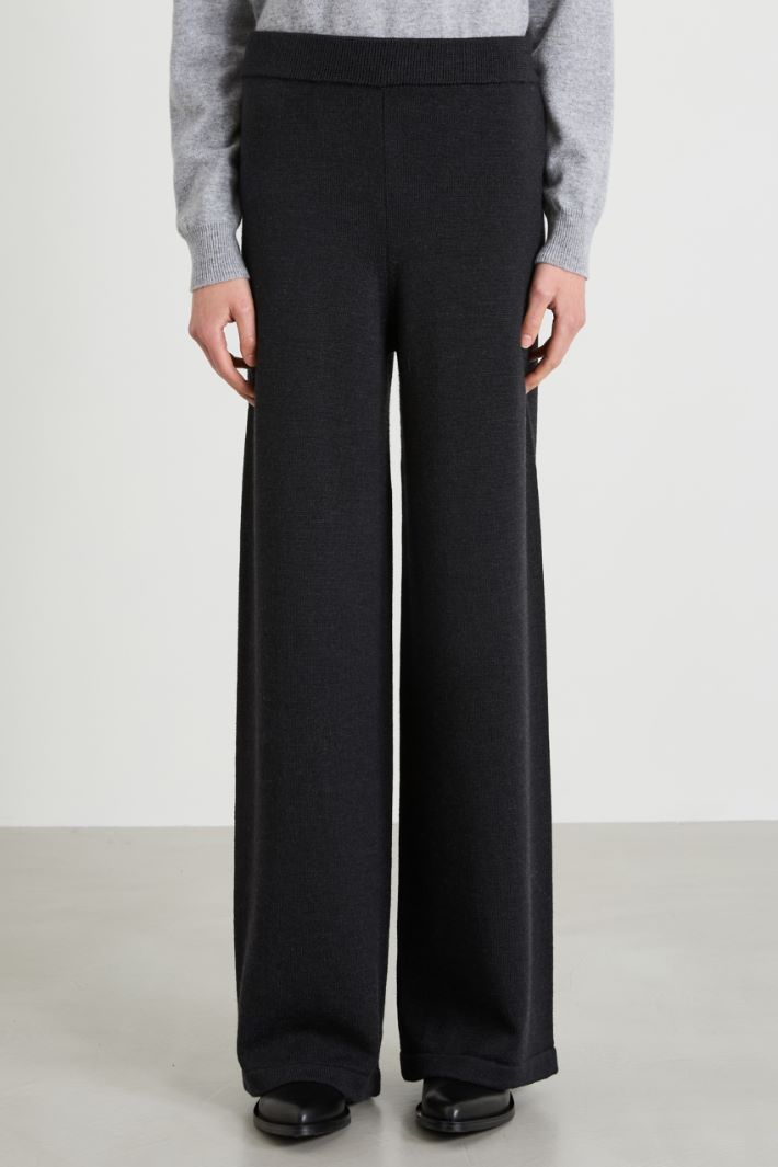 Pantaloni dritti in lana Intrend - 2