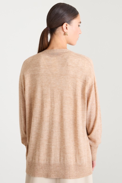 Cárdigan de lana y alpaca