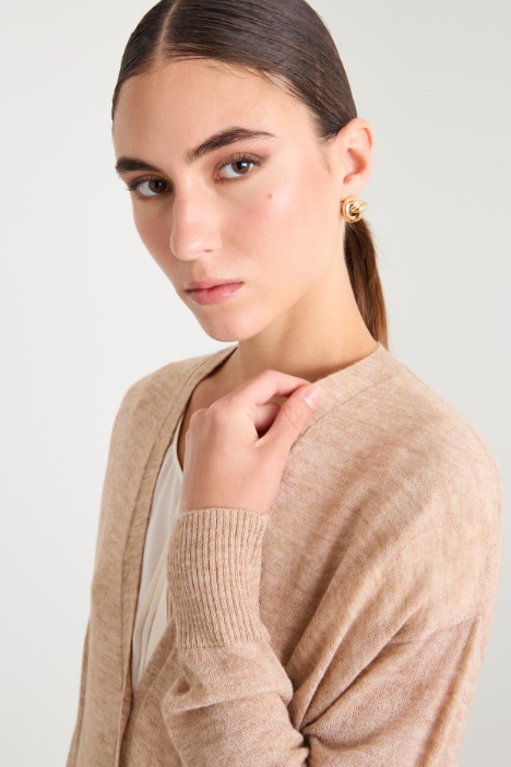 Cárdigan de lana y alpaca