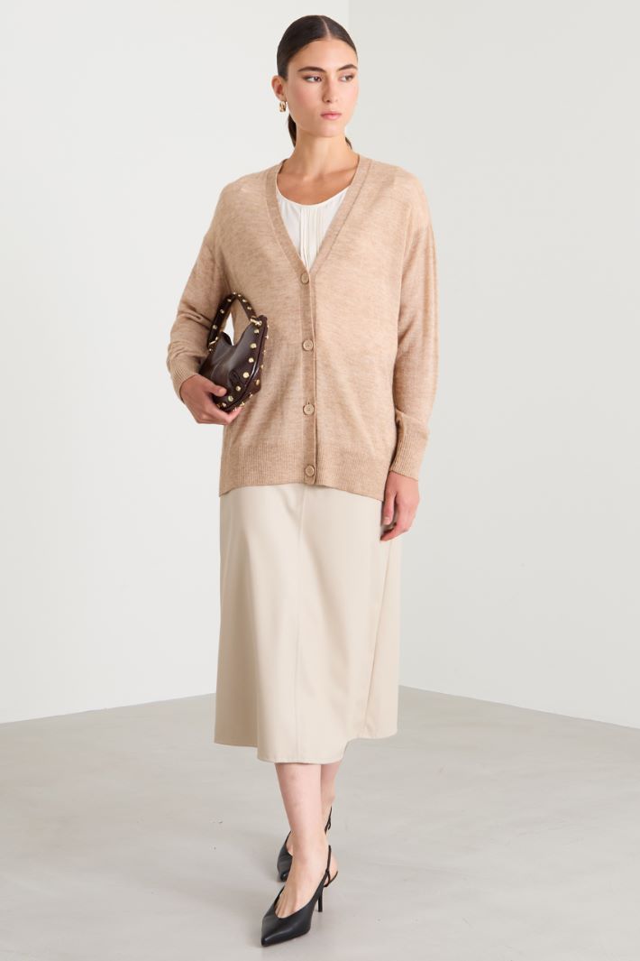 Wool and alpaca cardigan Intrend - 3
