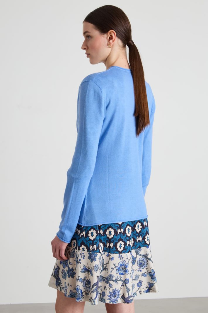 Cardigan slim in pura lana