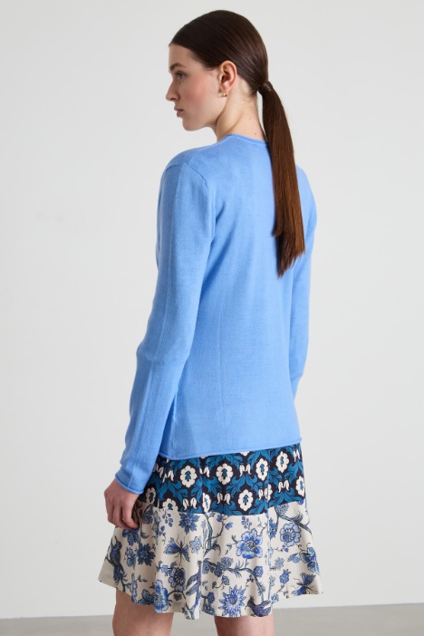 Cárdigan fino de pura lana