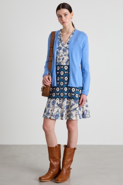Slim-fit cardigan in pure wool Intrend