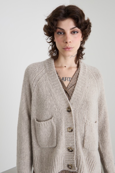 Cárdigan de mezcla de lana y cachemira