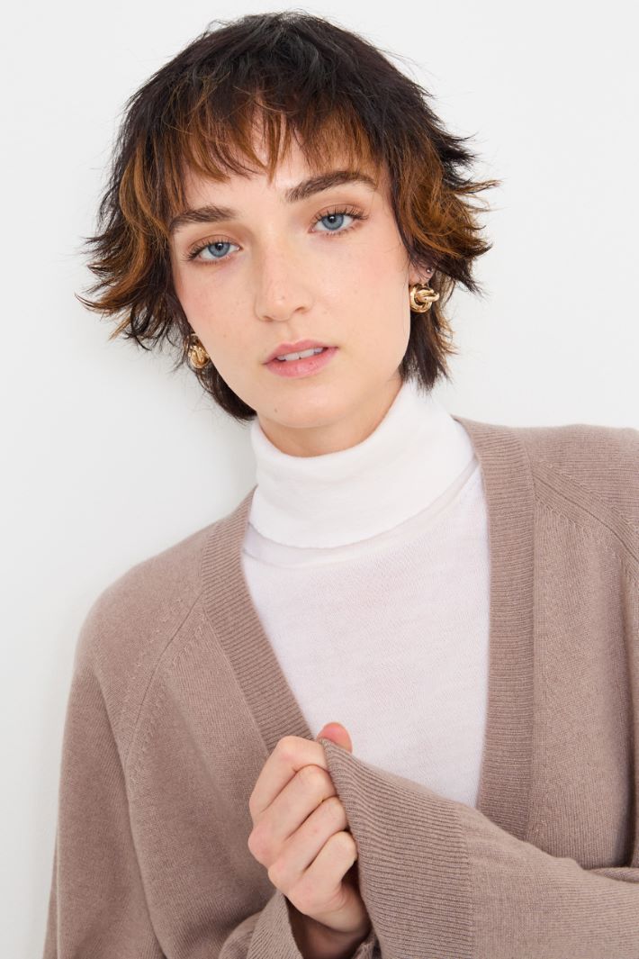 Wool and cashmere cardigan Intrend - 4