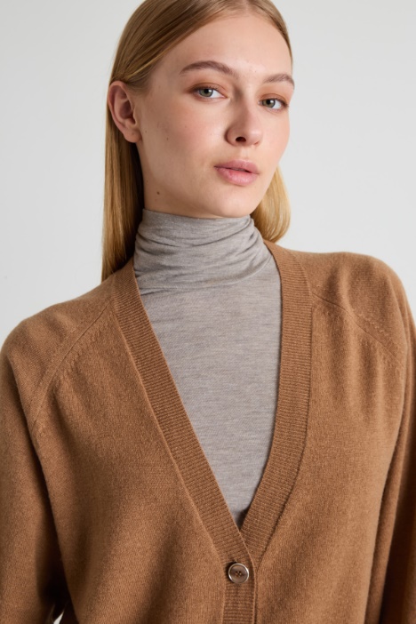 Cardigan in lana e cashmere