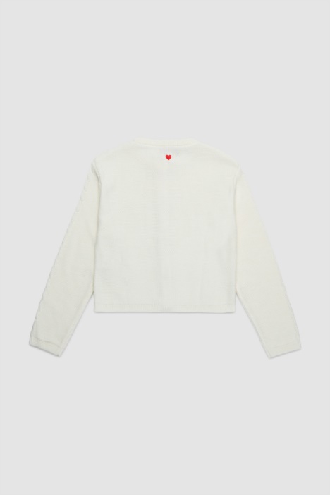 Cardigan con lavorazioni miste BAMBINI