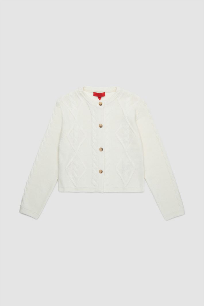 Mix knit cardigan Intrend