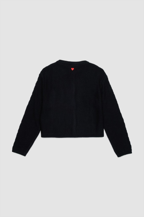 Cárdigan con detalles de punto NIÑO