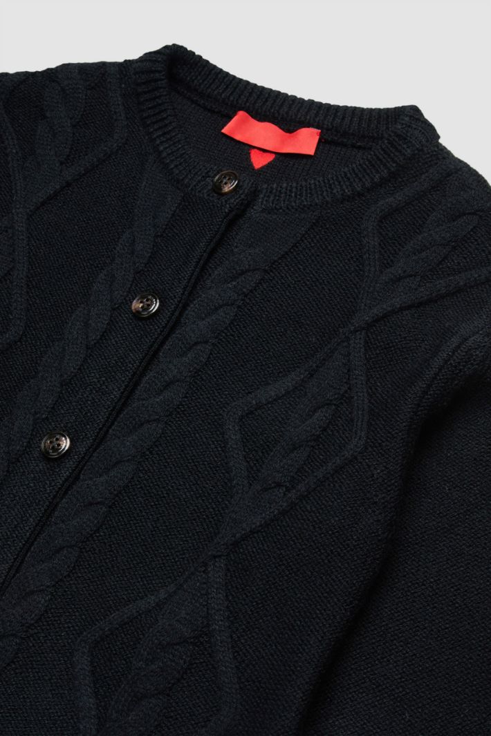 Mix knit cardigan Intrend - 5