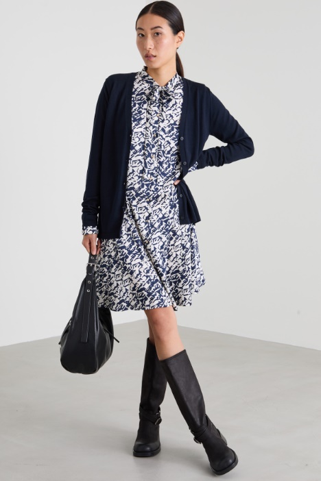Cotton and silk yarn cardigan Intrend