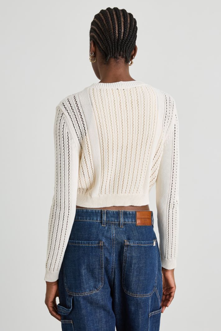 Cardigan traforato