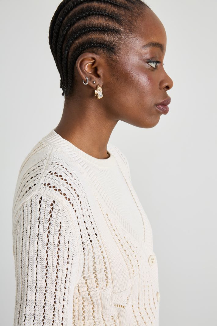 Cardigan traforato