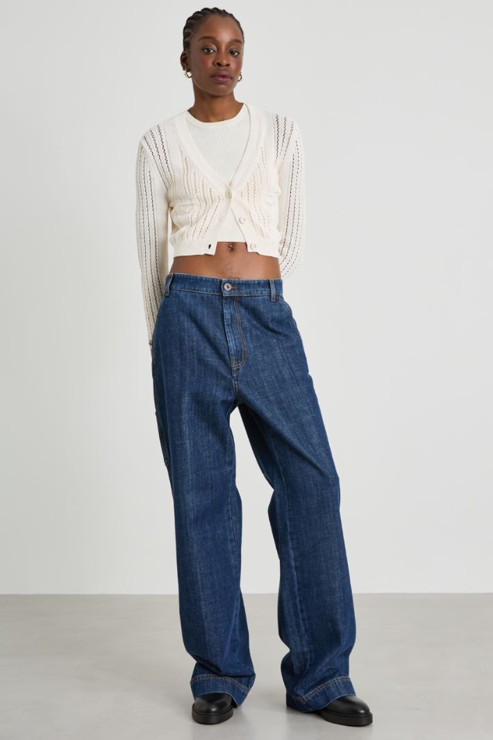 Cardigan traforato