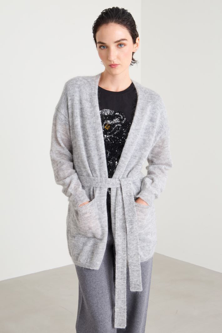 Mohair yarn cardigan Intrend