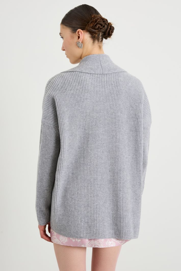 Cardigan con collo sciallato Intrend - 2