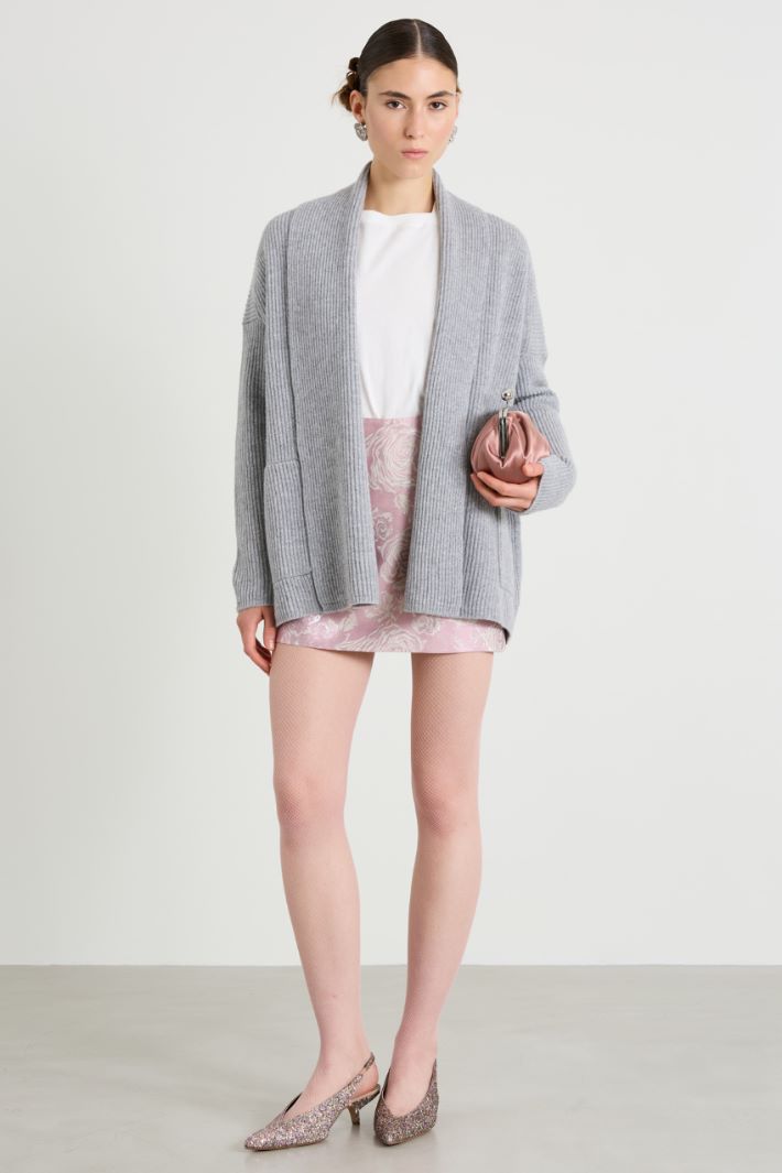 Cardigan con collo sciallato Intrend