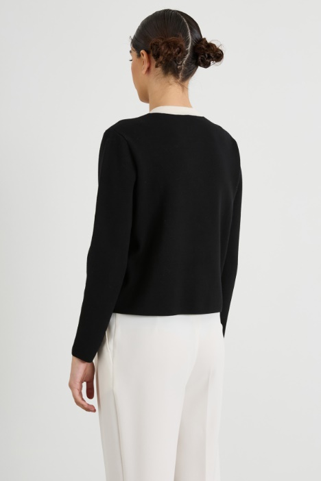 Giacca in maglia di viscosa