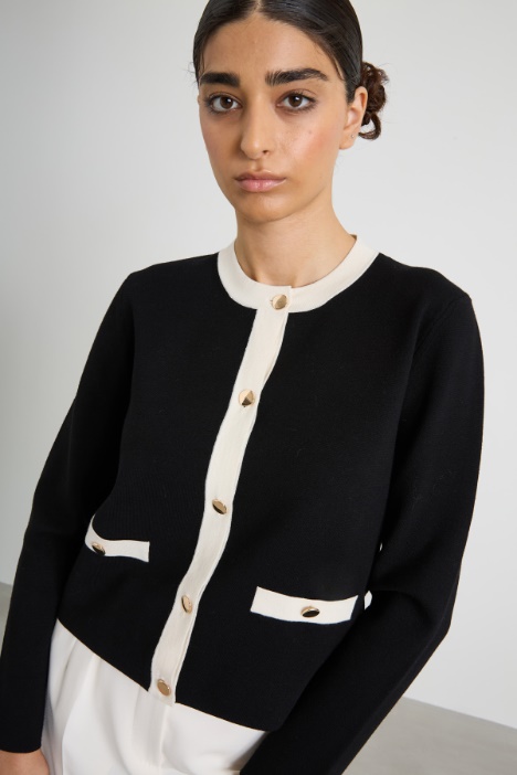 Giacca in maglia di viscosa