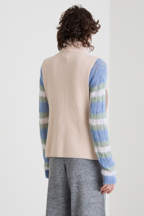 Gilet in lana e cashmere