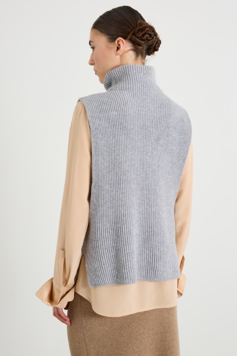 Gilet in lana e cashmere