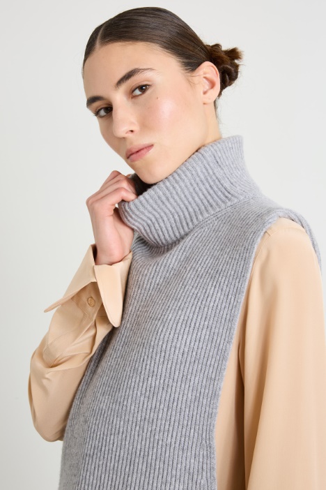 Gilet in lana e cashmere