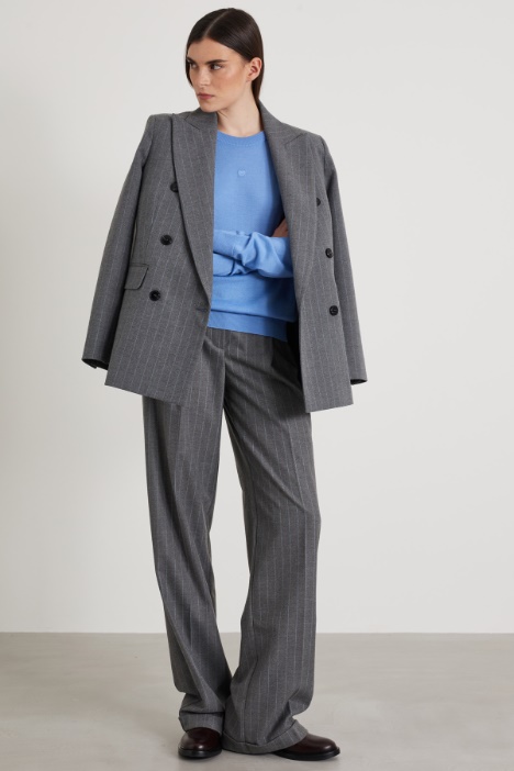 Wool sweater with embroidery Intrend