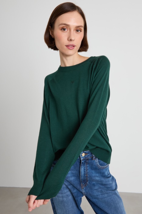 Maglia in lana con ricamo Intrend